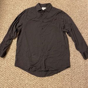 Charles Tyrwhitt dark Grey button down shirt